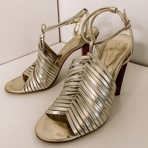 CALVIN KLEIN Rene Cage Strappy Heels - Sz. 6.5
